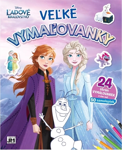 Velké omalovánky a samolepky – Ledové království