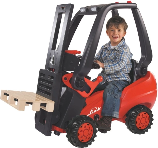 Šlapací vysokozdvižný vozík BIG LINDE Forklift pro děti