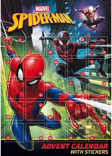 Adventní kalendář se samolepkami Spider-Man