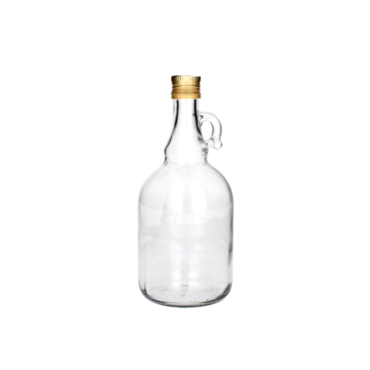 Skleněný galon 0,5 l s kovovým šroubovacím uzávěrem