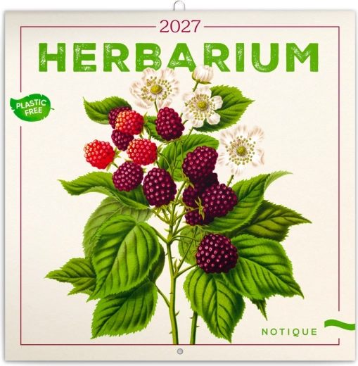 Notique poznámkový kalendář Herbář 2027 30 × 30 cm plastic free