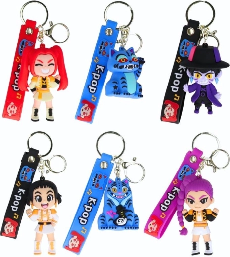 Gumový přívěsek K-pop Demon Hunters s páskem