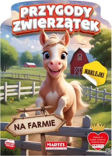 Omalovánky se samolepkami Dobrodružství zvířátek na farmě