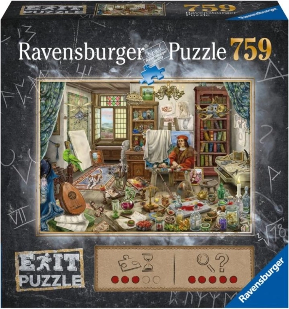 Puzzle Ravensburger Exit: Ateliér umělce 759 dílků