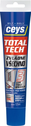 Univerzální lepidlo a tmel CEYS TOTAL TECH EXPRESS, bílý, 125 ml