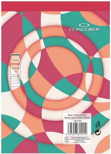 Blok CONCORDE A5 linkovaný 8 mm, 50 listů