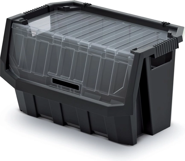 Plastový úložný box Truck Max Plus 26 l s průhledným víkem