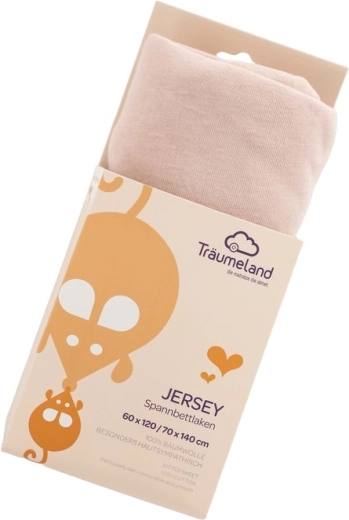 Träumeland jersey prostěradlo uni rose smoke