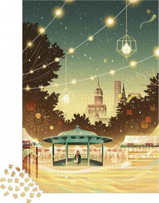 Puzzle JANOD New York Bustle, 2000 dílků