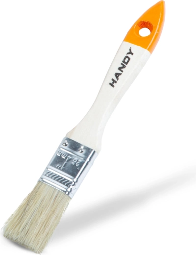 Plochý malířský štětec s dřevěnou rukojetí 25 mm