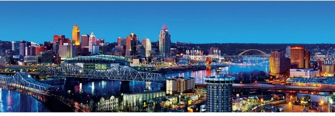 Panoramatické puzzle MASTERPIECES Cincinnati, Ohio 1000 dílků