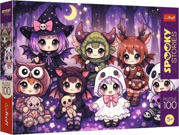 Puzzle SpookyStories: leśna drużyna czarów (100 dílků)