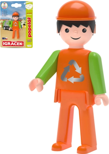 Efko Igráček MultiGO popelář – kloubová figurka na kartě - 1 kus