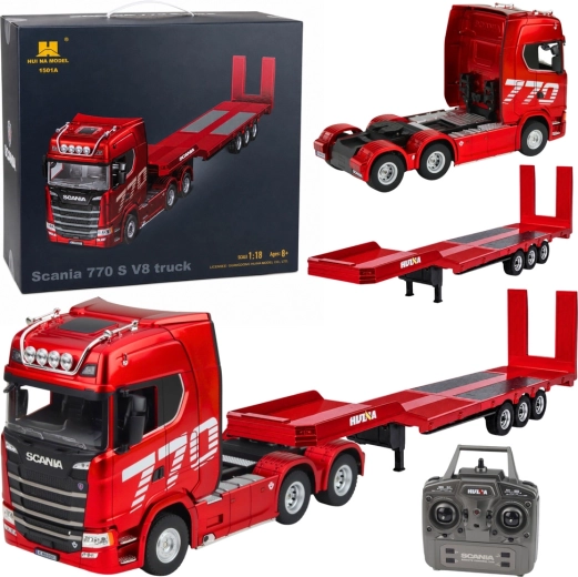 Rc kamion Scania 770S s návěsem Huina 1:18 - 1 kus