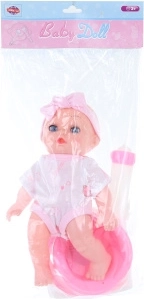 Čůrací miminko růžové panenka s nočníkem