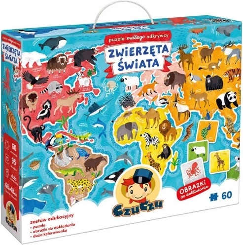 CzuCzu puzzle malého objevitele: zvířata světa