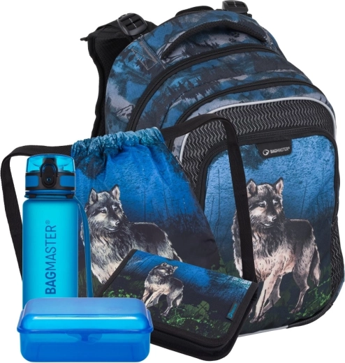 Bagmaster lumi školní set pro prvňáčky – vlk