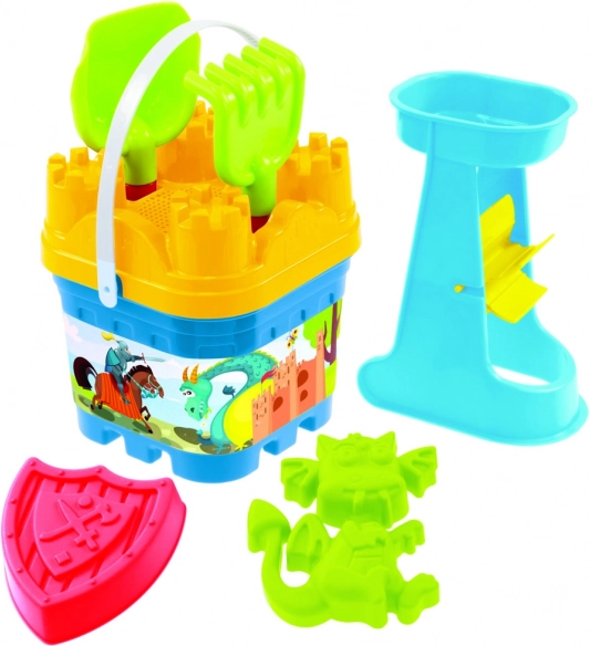 Písková sada s hradem a vodním mlýnkem