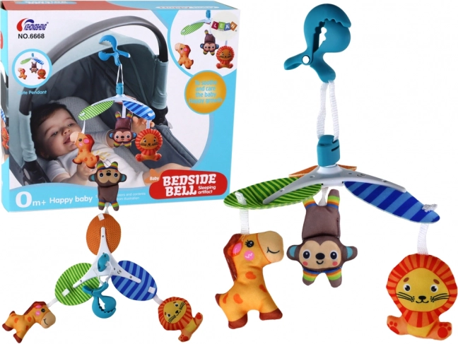 Karusel pro děti se zvířátky na klips