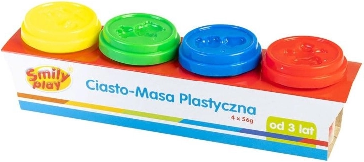 Modelovací hmota v kelímcích (4 barvy) SmilyPlay