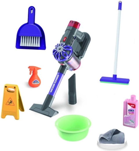 PLEJO sada na úklid s tyčovým vysavačem pro děti