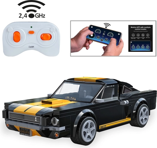 CaDA Shelby GT350 H stavebnice s RC ovládáním 1:20 černá