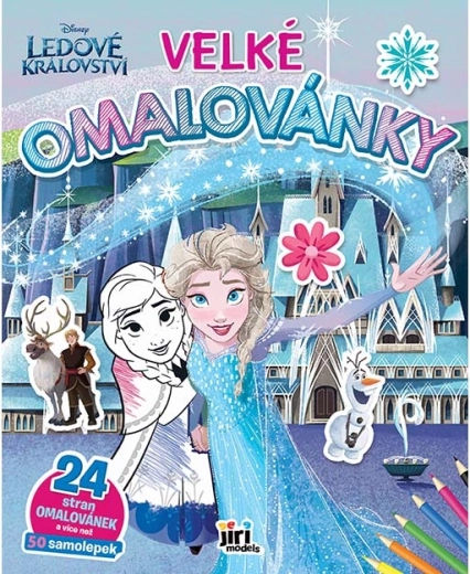 Velké omalovánky Ledové království se samolepkami