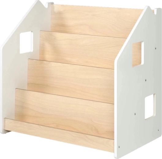 Bílý stojan na knihy pro děti BusyKids