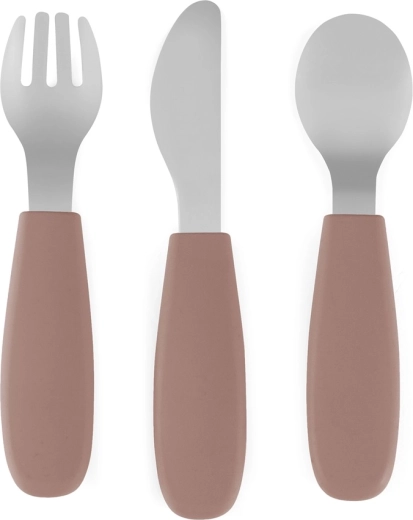 Petite&Mars sada příborů z nerezové oceli Take&Match Velvet Latte 12m+