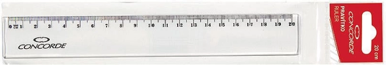 Pravítko 20 cm transparentní CONCORDE