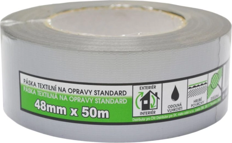 Univerzální stříbrná lepicí páska 48 mm × 50 m