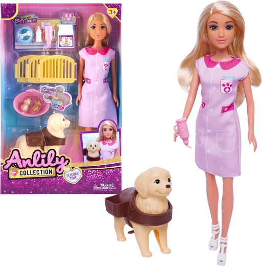 Panenka veterinářka s pejskem