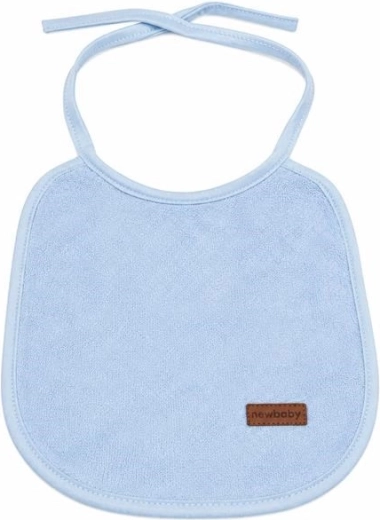 Dětský froté bryndák New Baby s PVC podšívkou modrý