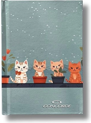 Záznamní kniha A6 linkovaná 8 mm, 100 listů CONCORDE