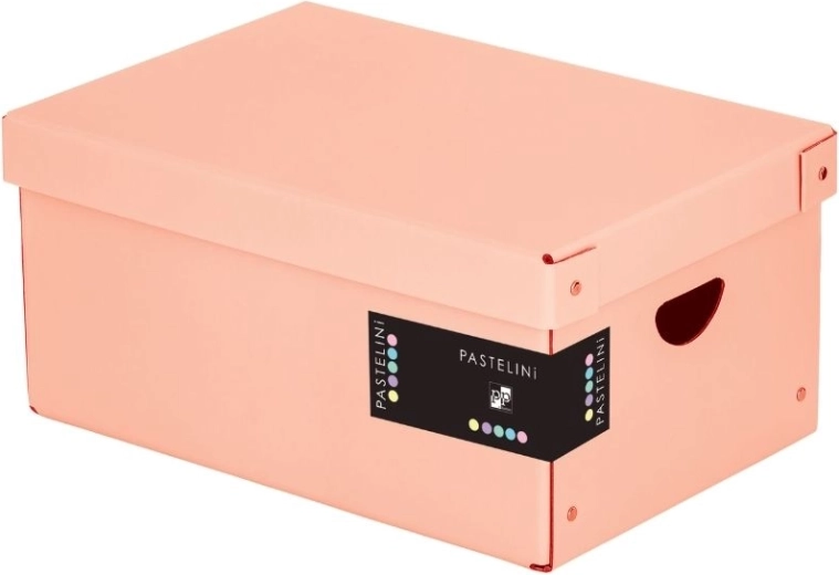 Velká lamino krabice PASTELINI v meruňkové barvě