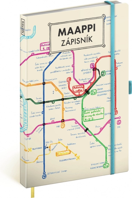 Notique zápisník Maappi linkovaný 13 × 21 cm
