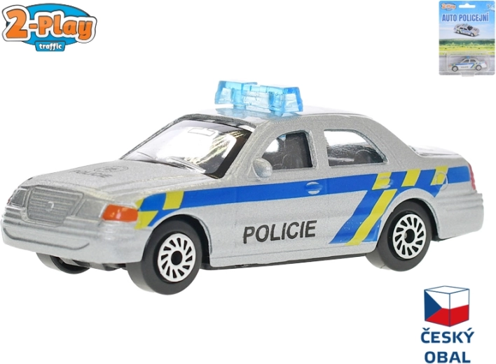 Kovový model policejního auta 8 cm – Auto policie
