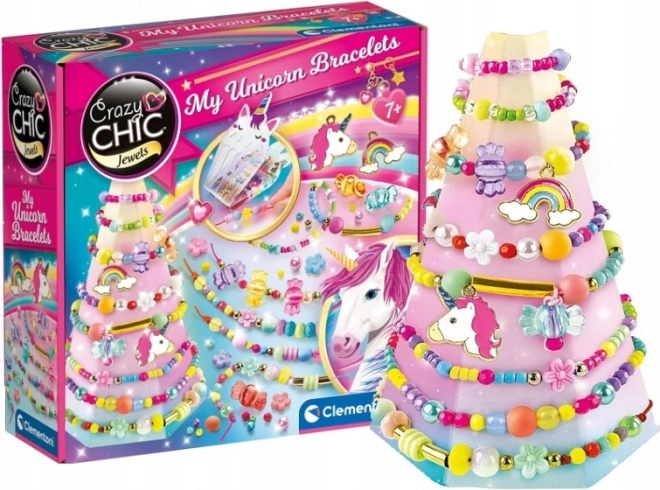 CLEMENTONI Crazy Chic šperky: náramky s jednorožci