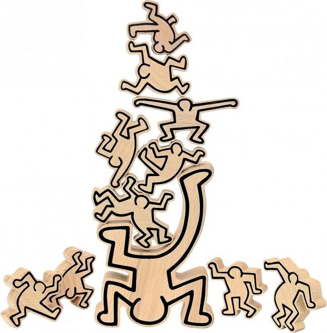 Vilac motorická balanční hra postavy – design KEITH HARING