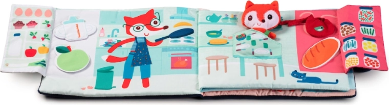 Lilliputiens textilní didaktická knížka Dobrou noc, liško Alice