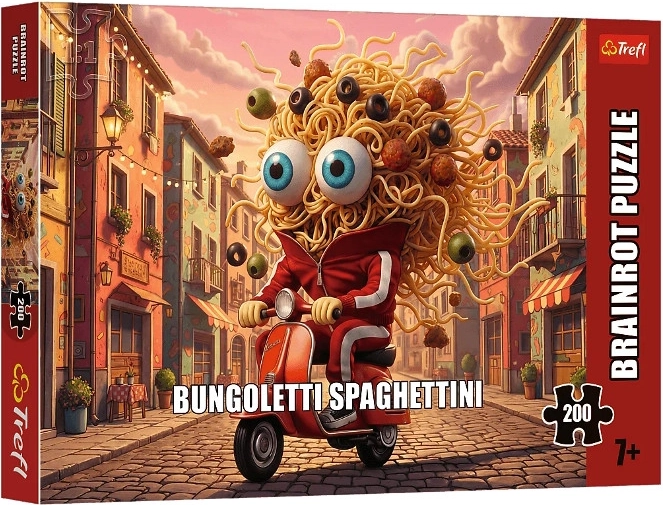 Trefl Puzzle BrainRots bungoletti spaghettini 200 dílků
