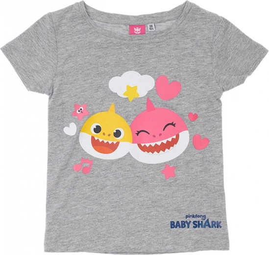 Dětské tričko Baby Shark šedé – Velikost: 116