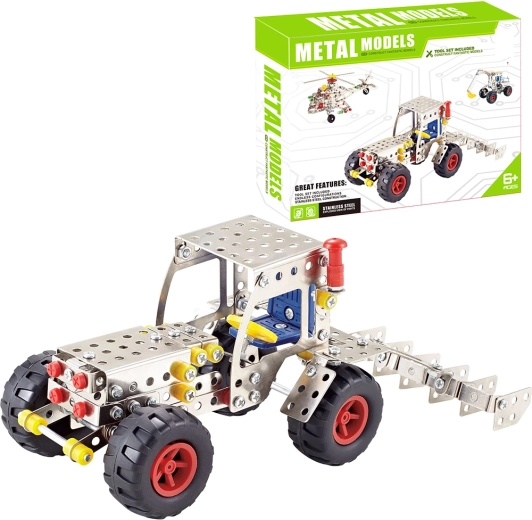 Kovová stavebnice traktor 226 ks