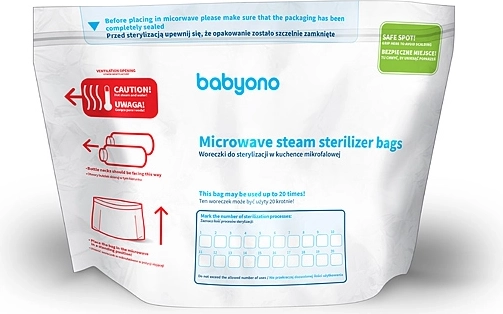 BabyOno sterilizační sáčky do mikrovlnky, 5 ks