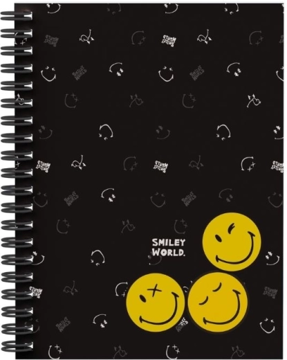 Kroužkový blok A4 s dvojitou spirálou SMILEY WORLD