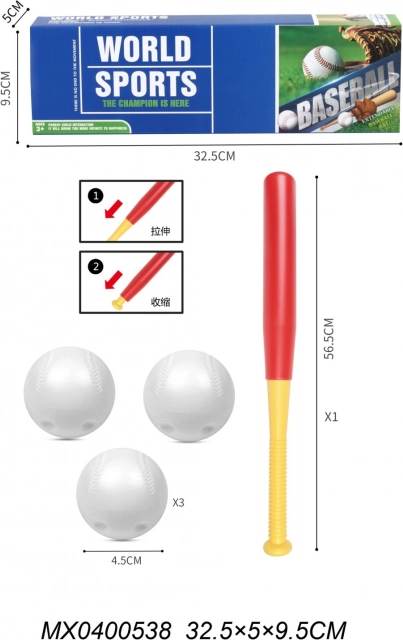 Baseballový set pro rekreační hru