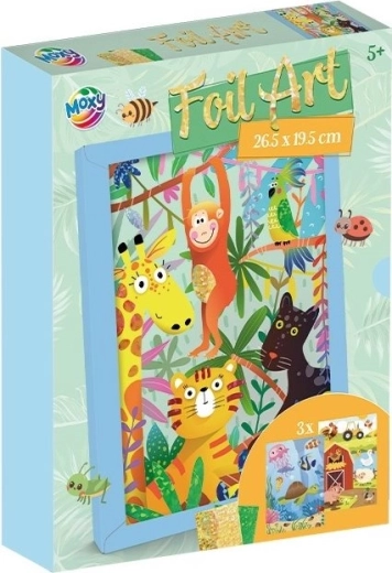 MOXY kreativní sada Foil Art – zvířata