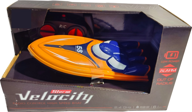 R/C závodní člun Velocity 1:16 2,4 GHz oranžový