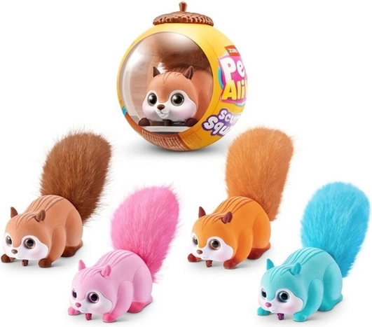 Interaktivní plyšová veverka ZURU Pets Alive Scurry’n Squirrel - 1 kus
