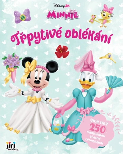 Třpytivé oblékání Minnie - samolepková knížka
